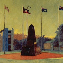 Kevin Robertson, Axford Park, Mount Hawthorn, 2020, oil on canvas, 90 x 90cm. Parliament House Canberra Collection