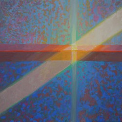 George Haynes, Zuytdorp Shaft, 2015, oil on canvas, 100 x 120cm
