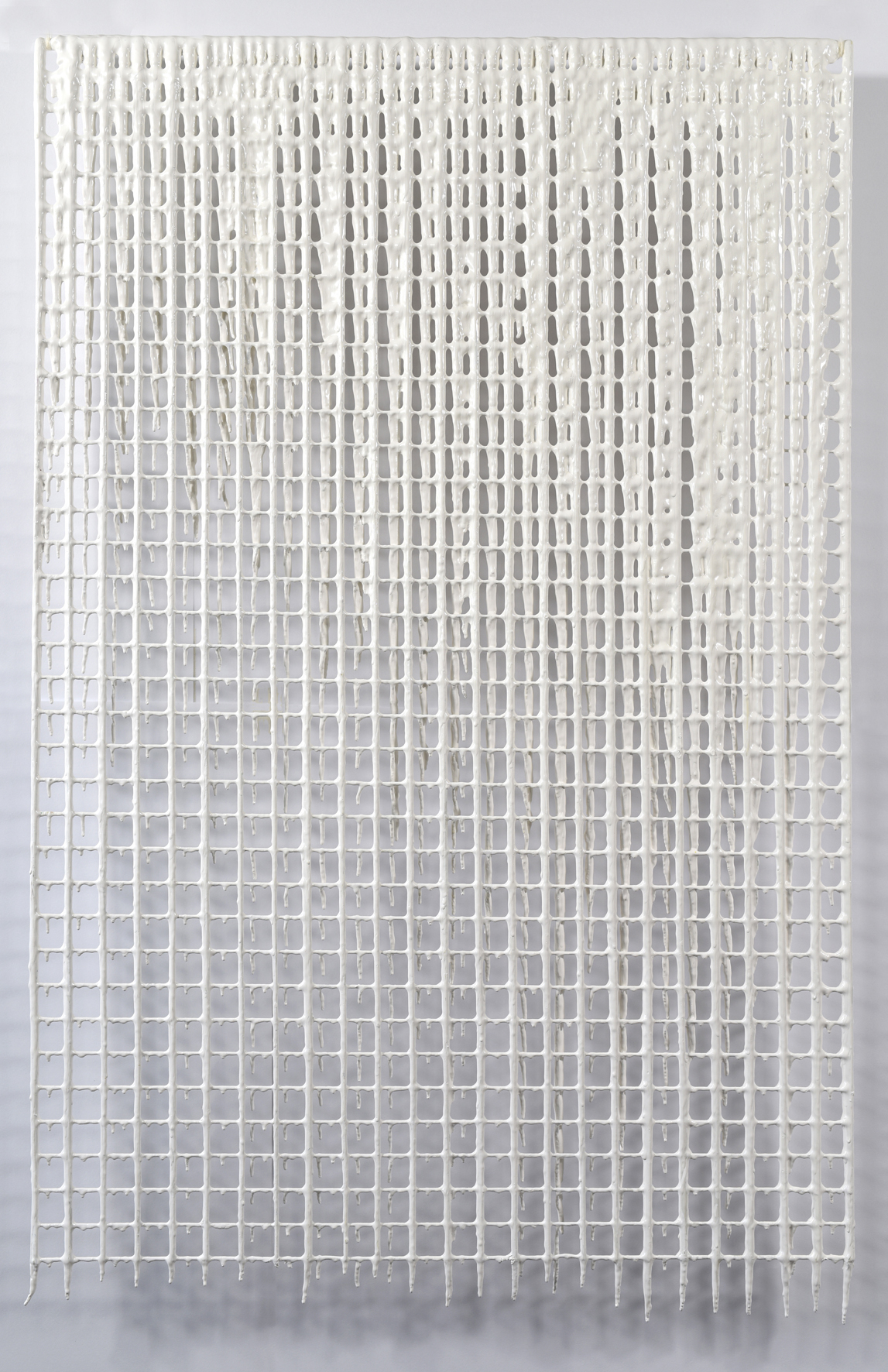 Alex Spremberg, Cages #2, 2013-2016, enamel on metal, 98 x 60 x 2cm
