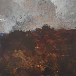Merrick Belyea, View to Clontarf Hill, 2020, oil on board, 60 x 60cm