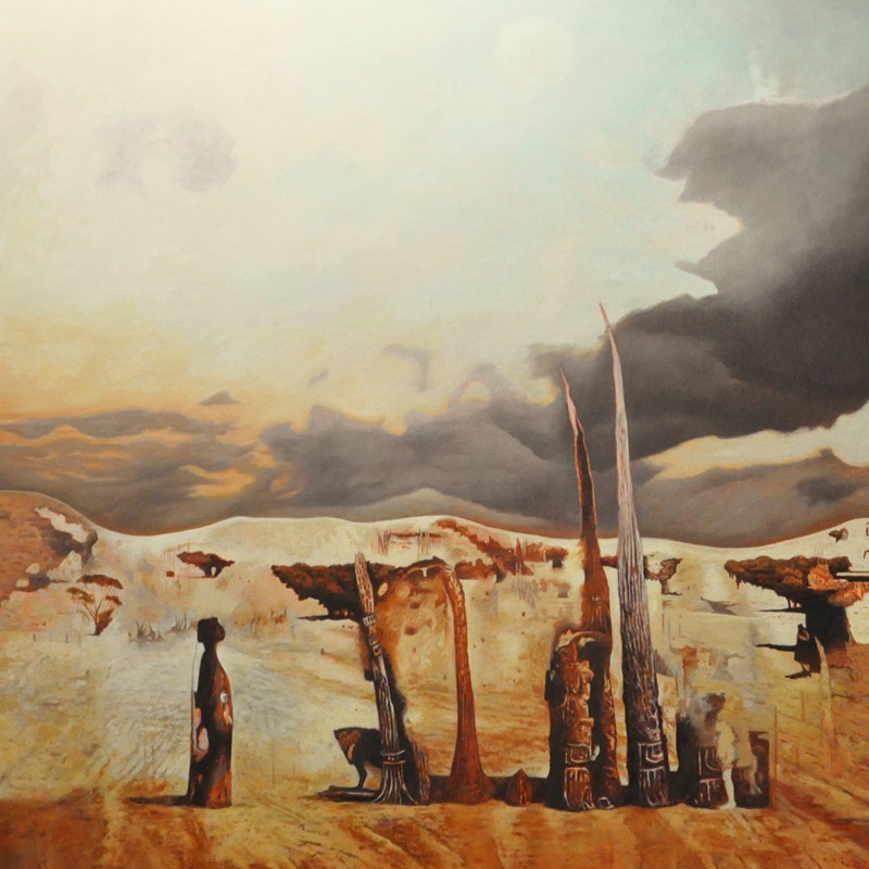 Robert Gear, The Last Harvest, 2020, oil on linen, 152 x 132cm