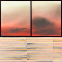 Jeremy Kirwan-Ward, Outscape 319 Heatwave, 2019, acrylic on canvas, 76 x 66cm