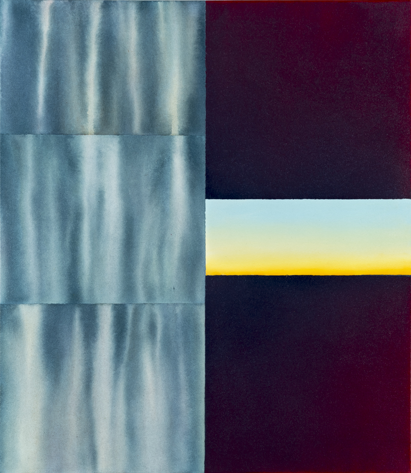 Jeremy Kirwan-Ward, Outscape 119 Sideswell, 2019, acrylic on canvas, 76 x 66cm