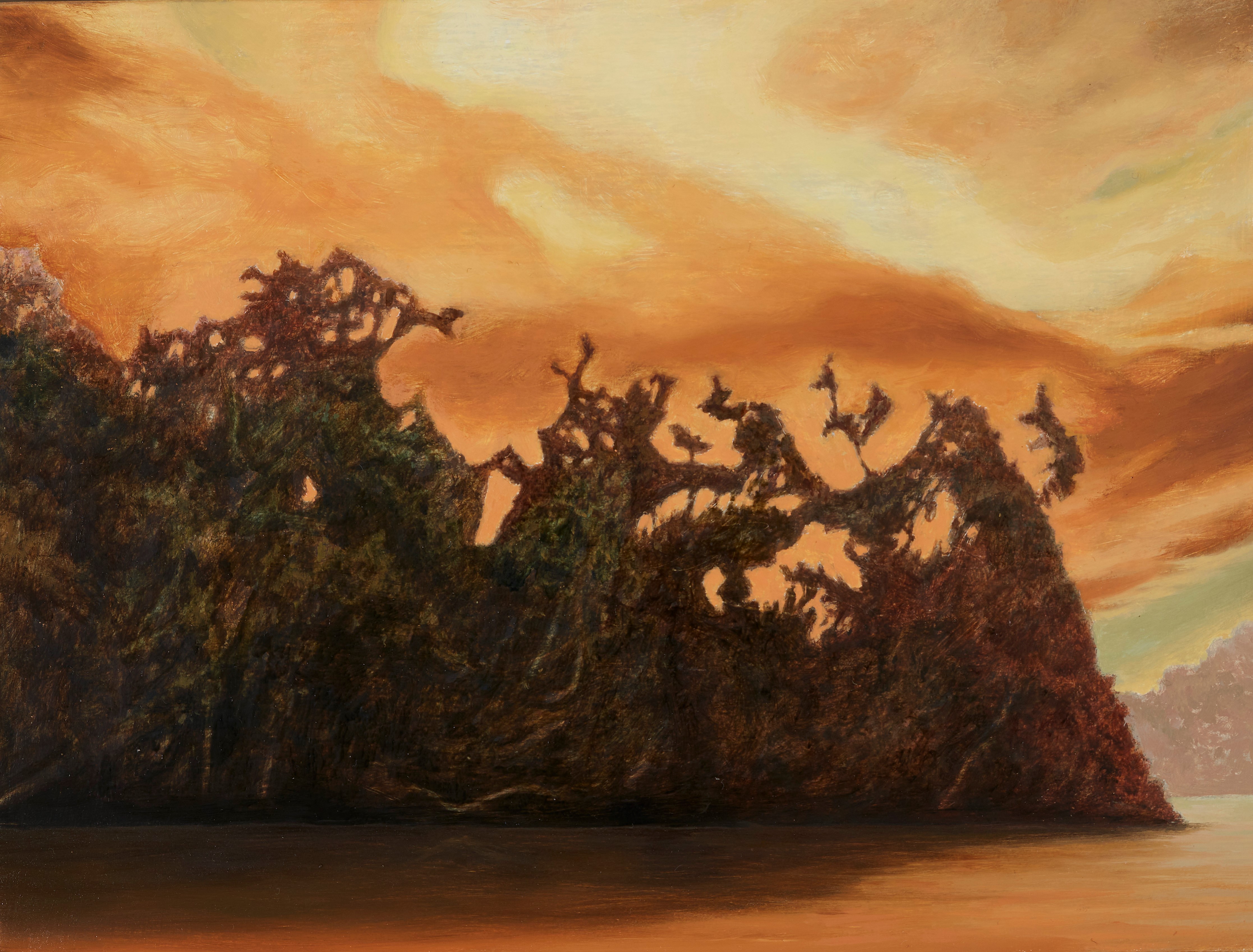 Robert Gear, Terra Nullius, 2020, oil on board, 15 x 20cm