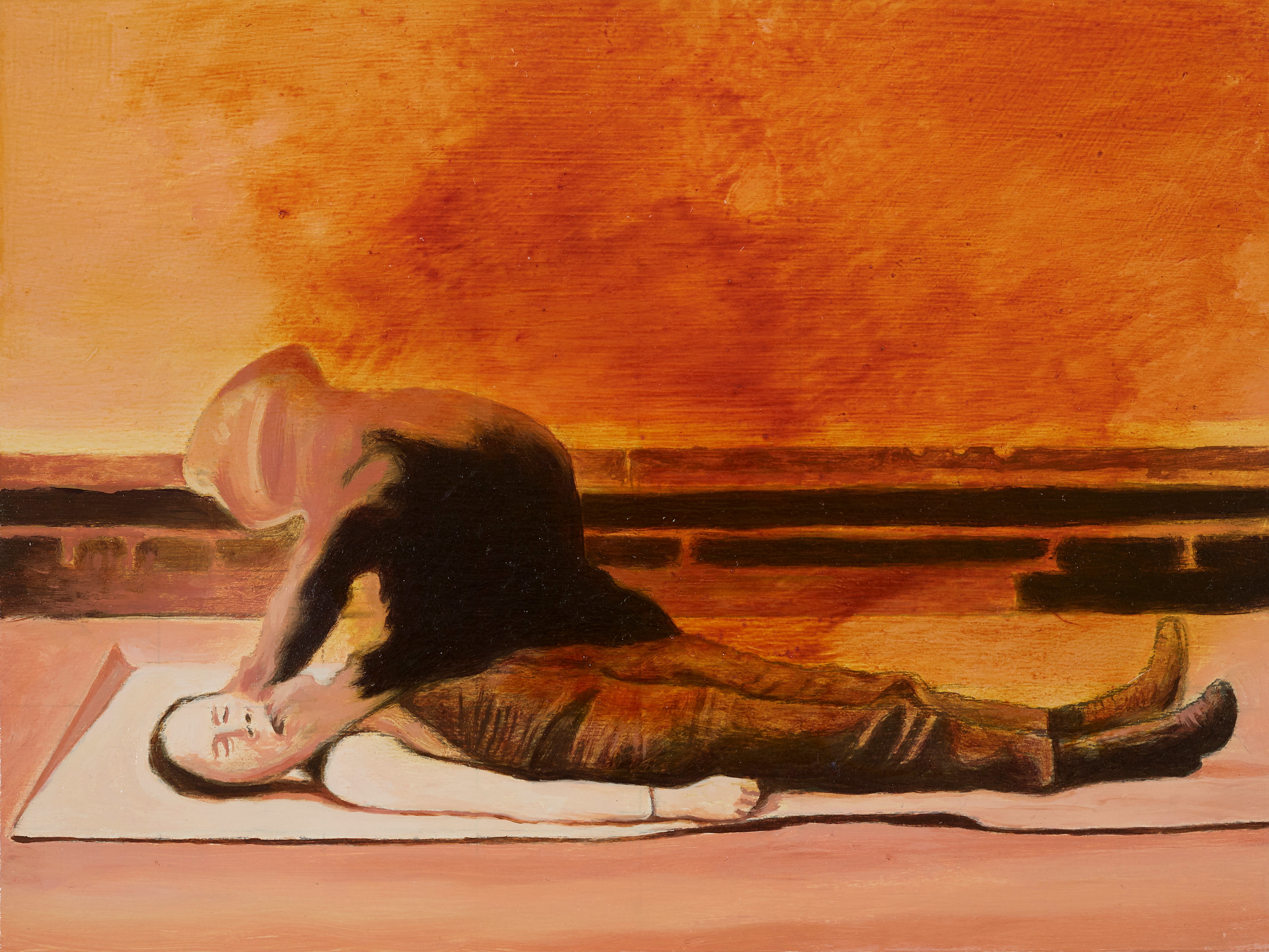 Robert Gear, The Specialist, 2020, oil on board, 15 x 20cm