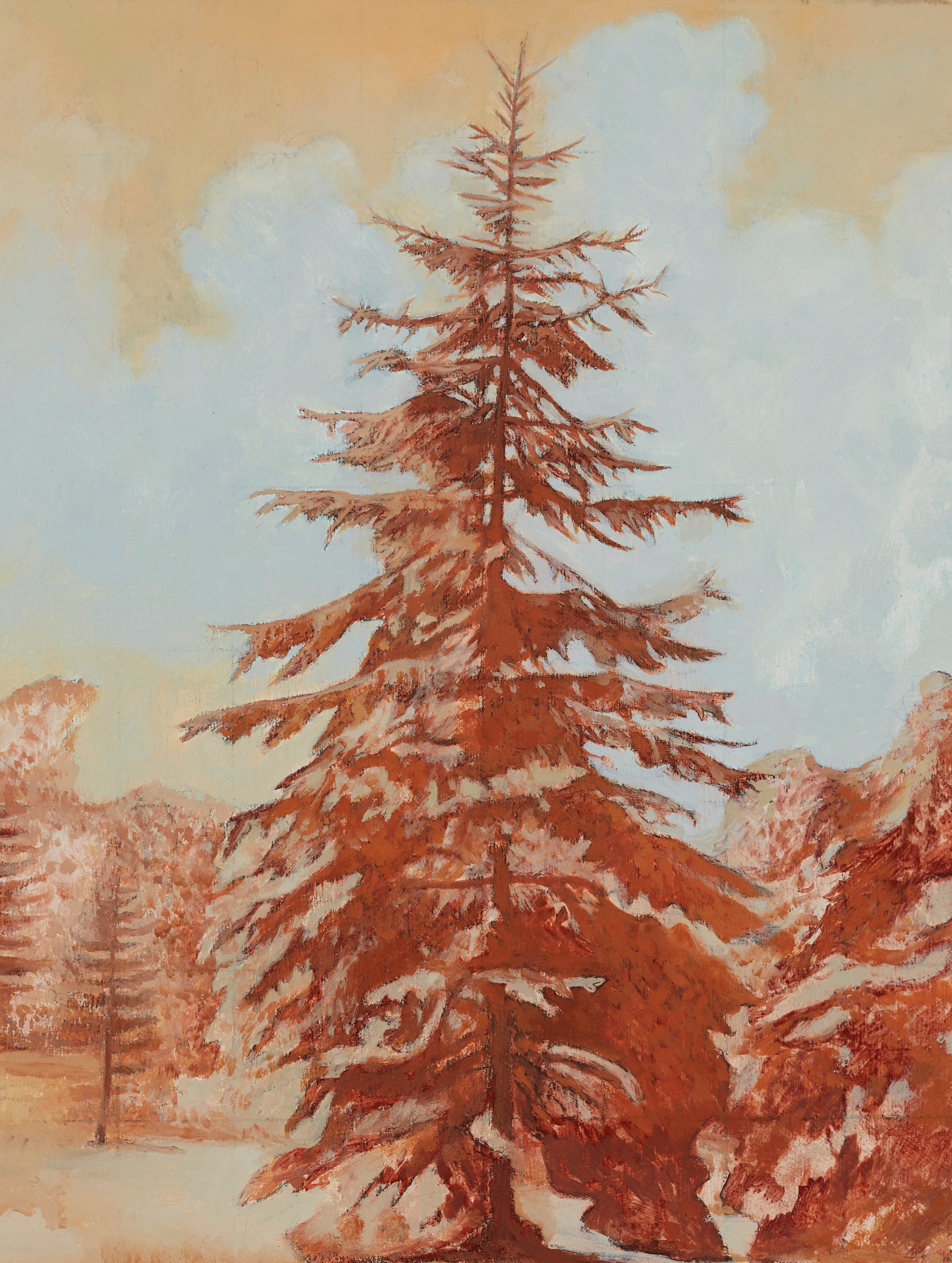 Robert Gear, Disturbance, 2020, oil on board, 20 x 15cm