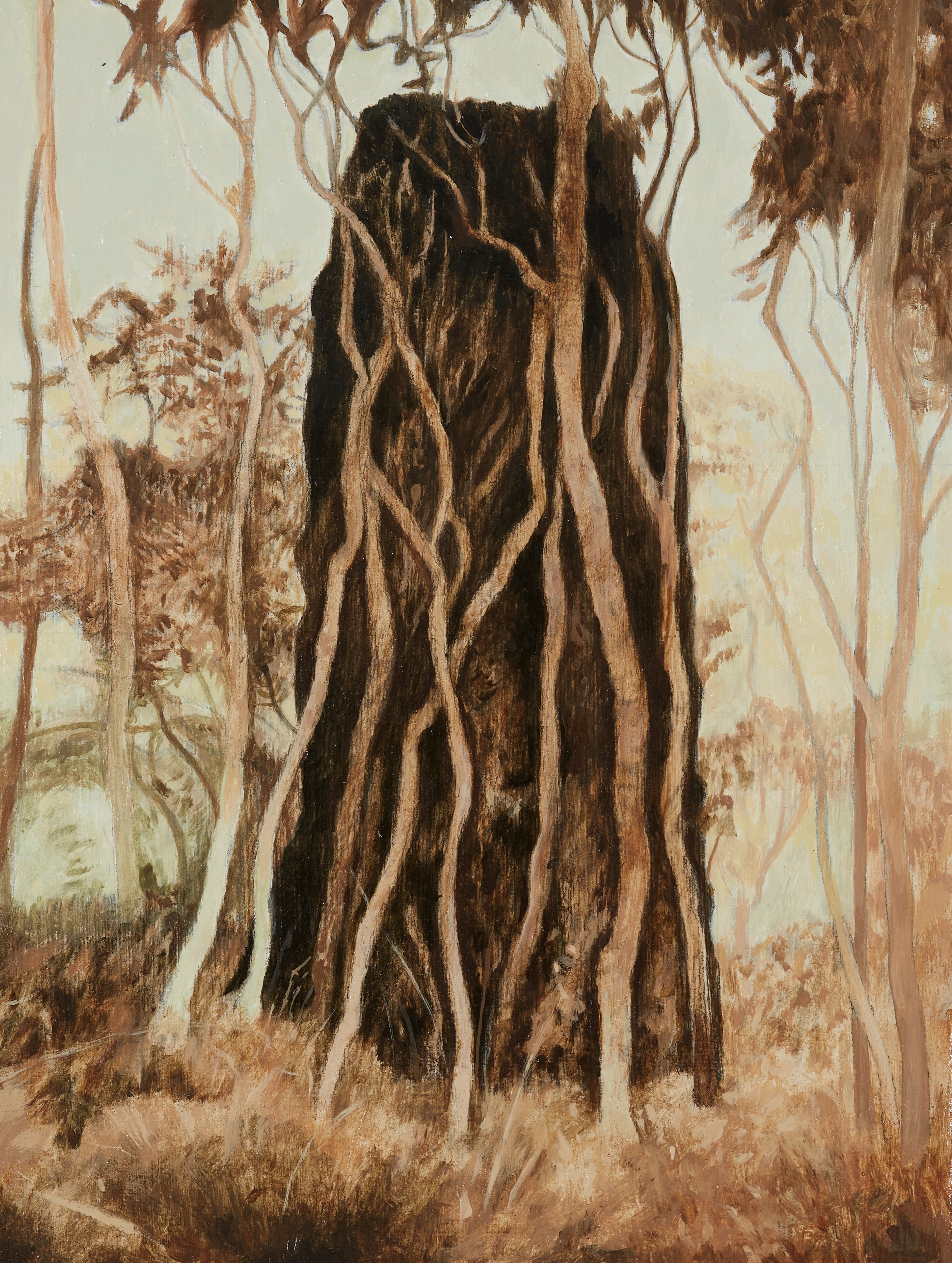 Robert Gear, God is Love, 2020, oil on board, 20 x 15cm