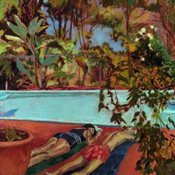 Kevin Robertson, Glen Forrest Pool, 1997, oil on linen, 120 x 195cm. State Art Collection, Art Gallery of Western Australia