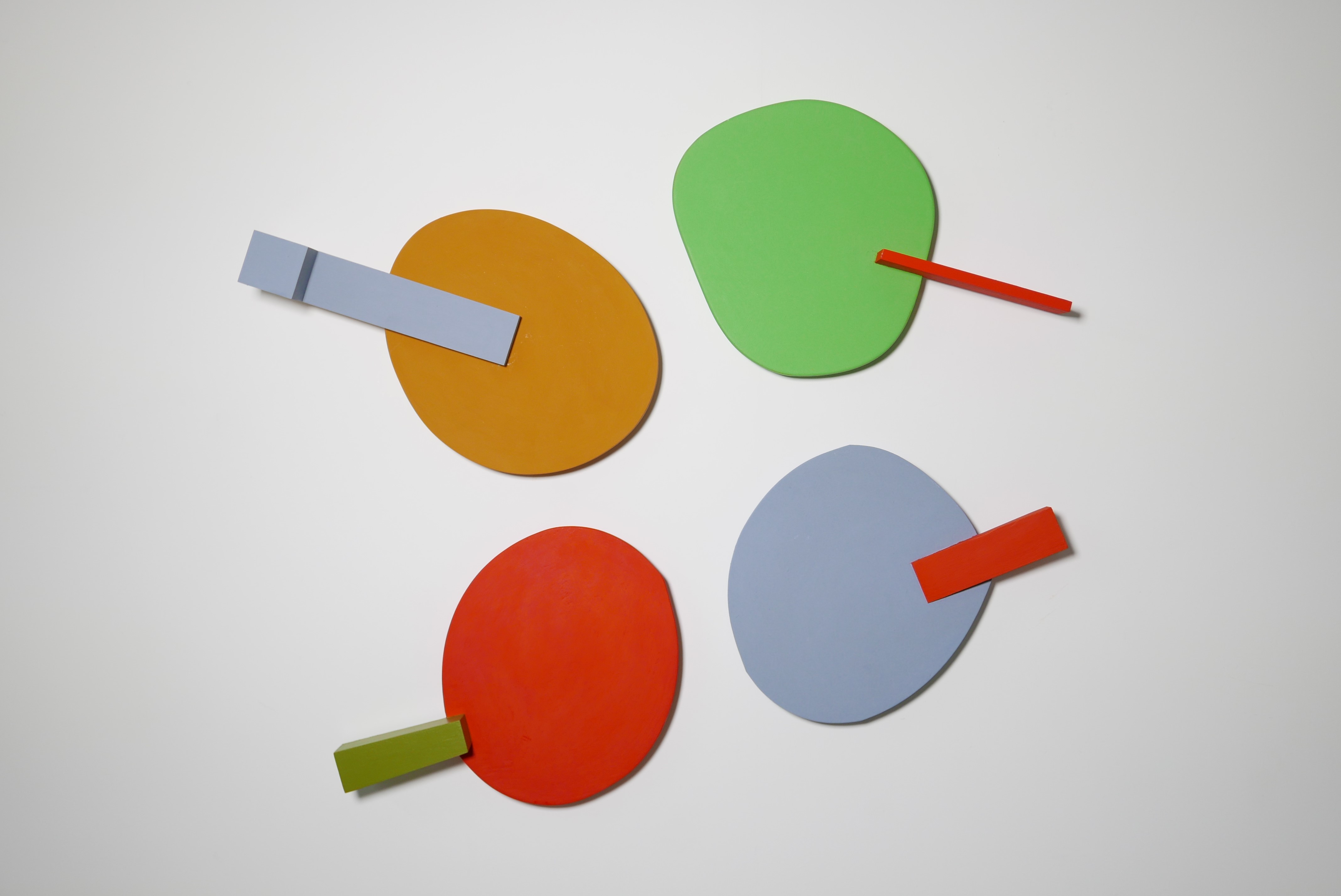 Theo Koning, Fruit Bats, 2018, acrylic paint on wood