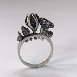 Sarah Elson, Things on Rings, 2020, recycled silver, copper and bronze (various sizes and styles available)