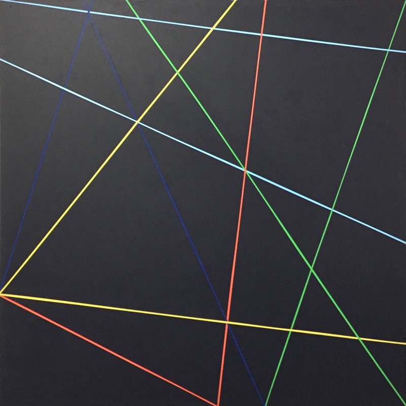 Trevor Richards, C5 (Contact), 2020, acrylic on canvas, 122cm x 122cm