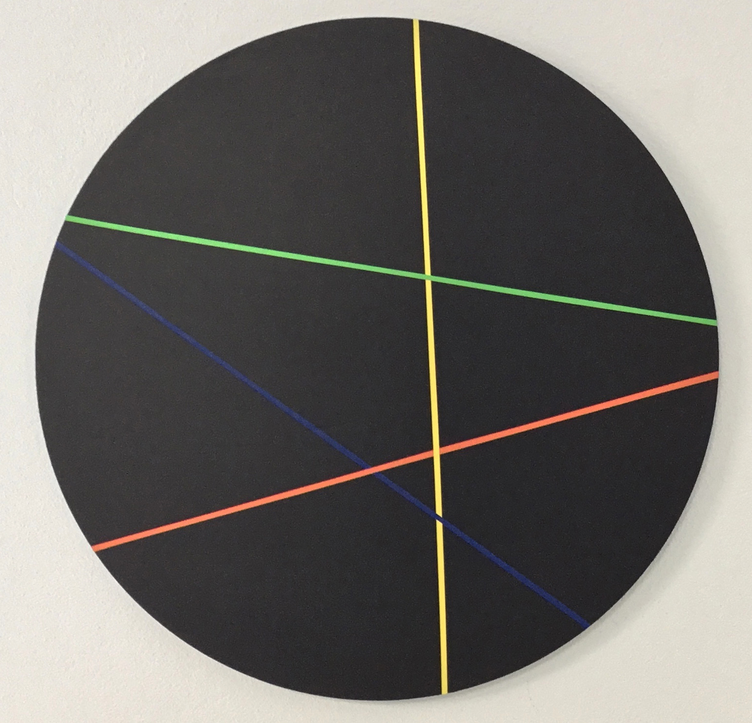 Trevor Richards, C8 (Sample), 2020, acrylic on birch panel, 70cm diameter