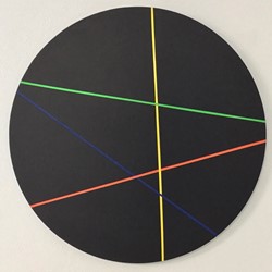 Trevor Richards, C8 (Sample), 2020, acrylic on birch panel, 70cm diameter