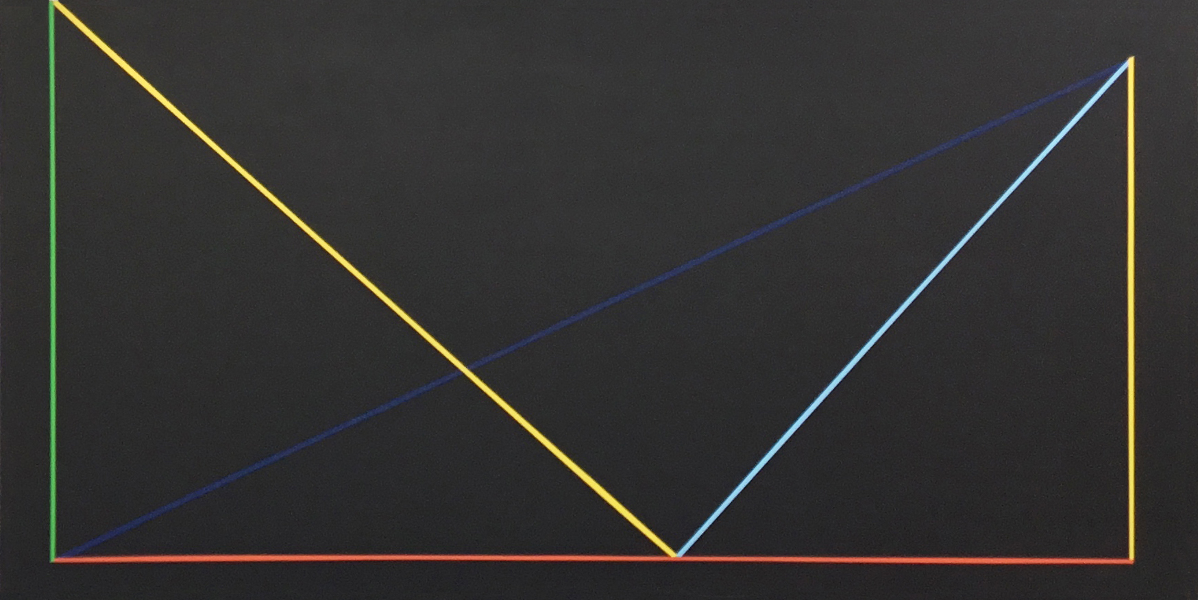 Trevor Richards, C7 (Rise and Fall), 2020, acrylic on canvas, 91.4 x 183cm