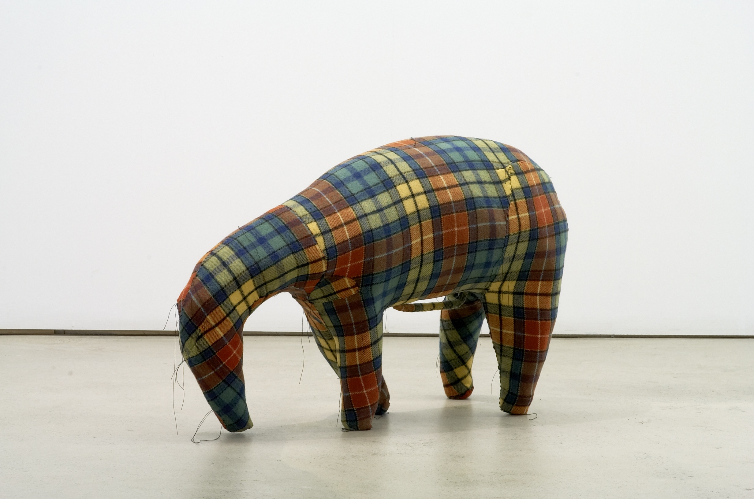Olga Cironis, Handle Me Gently 5, 2008, steel, foam, woollen blanket and cotton thread, 54 x 92 x 35cm