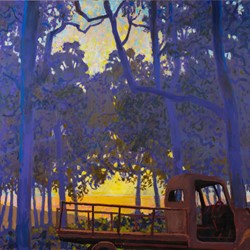 George Haynes, At the End of the Day, 2021, oil on canvas, 150 x 210cm