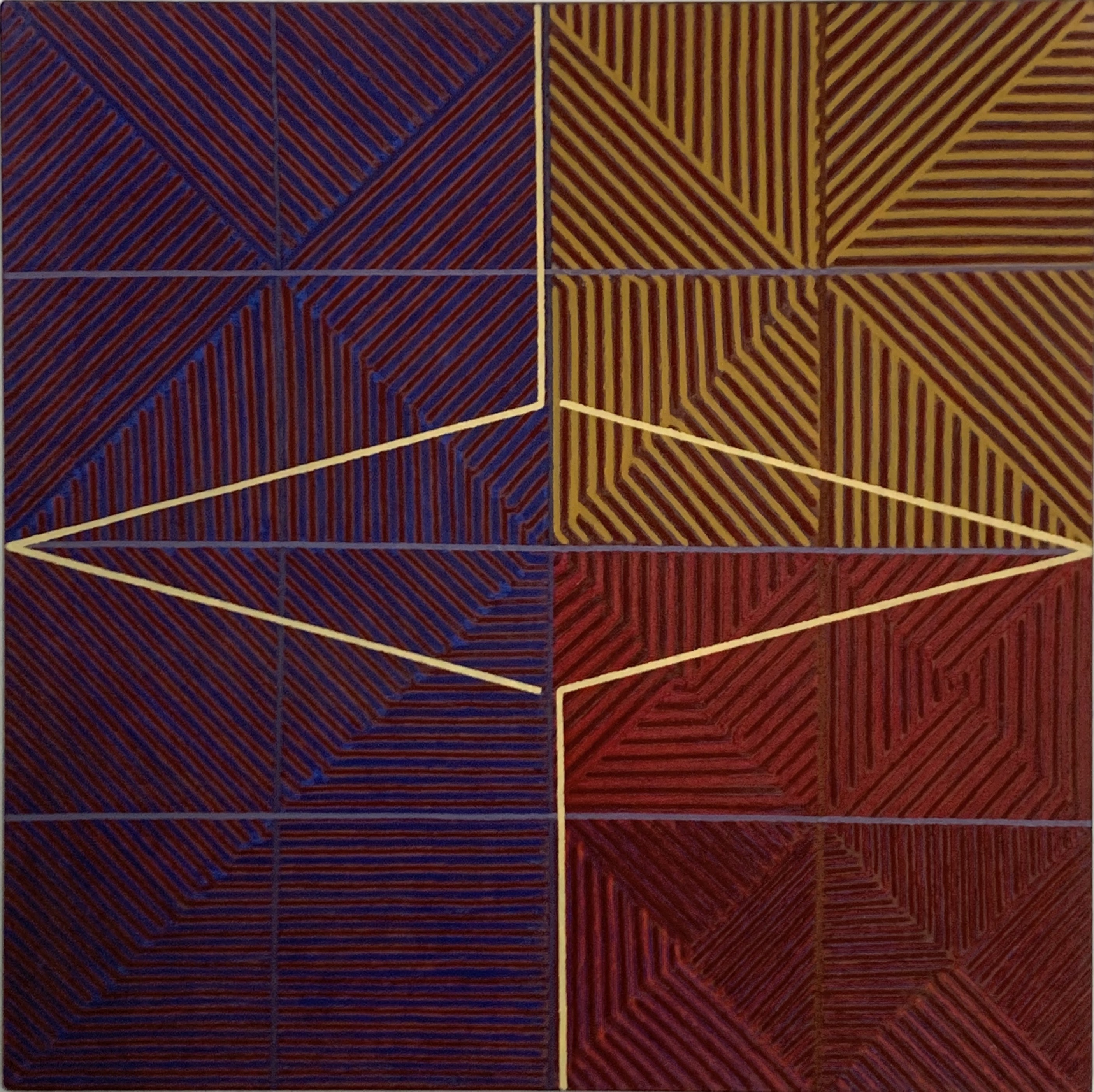 Galliano Fardin, Quasi Stella 3, 2020, oil on canvas, 101 x 101cm