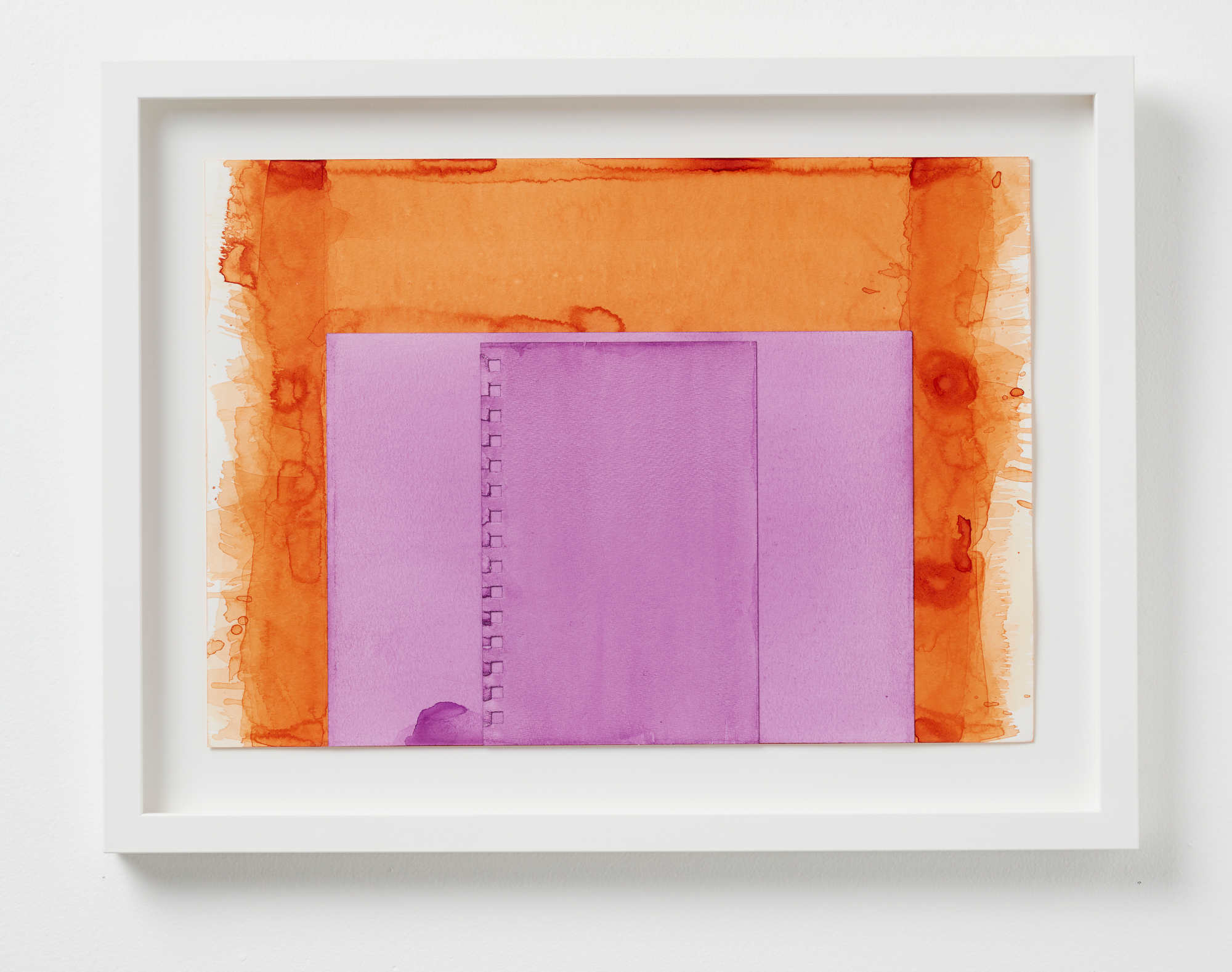 Jurek Wybraniec, V on VO A3, 2021, pigmented acrylic ink on watercolour paper, 29 x 41.5cm