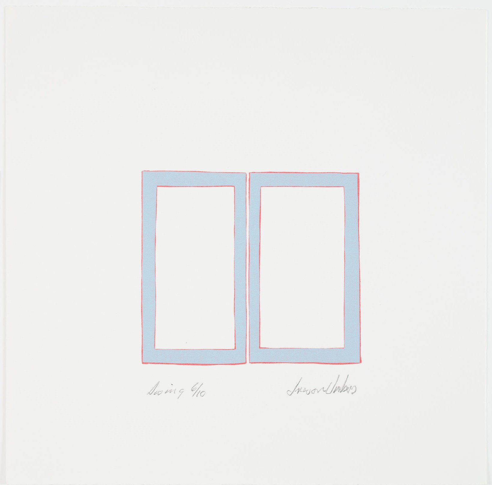 Trevor Vickers, Swing, c. 2007, screenprint on paper, 36 x 35cm
