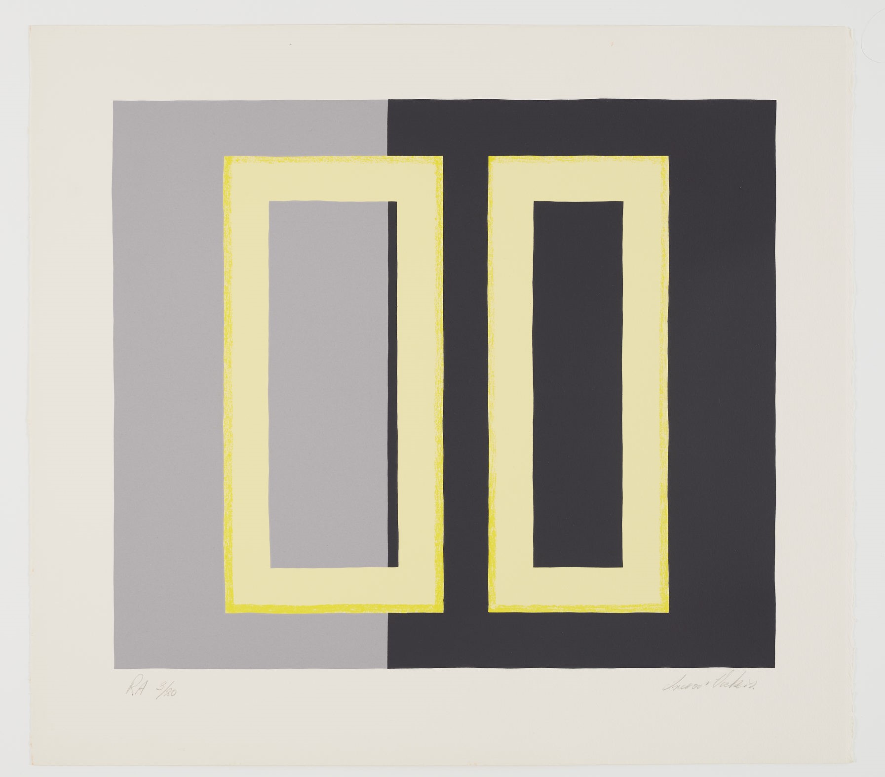 Trevor Vickers, RA, 1994, screenprint on paper, 53 x 59cm