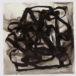 Vanessa Russ, Dimond Gorge Rising Water 7, 2020, Indian ink on Fabriano paper, 50 x 50cm