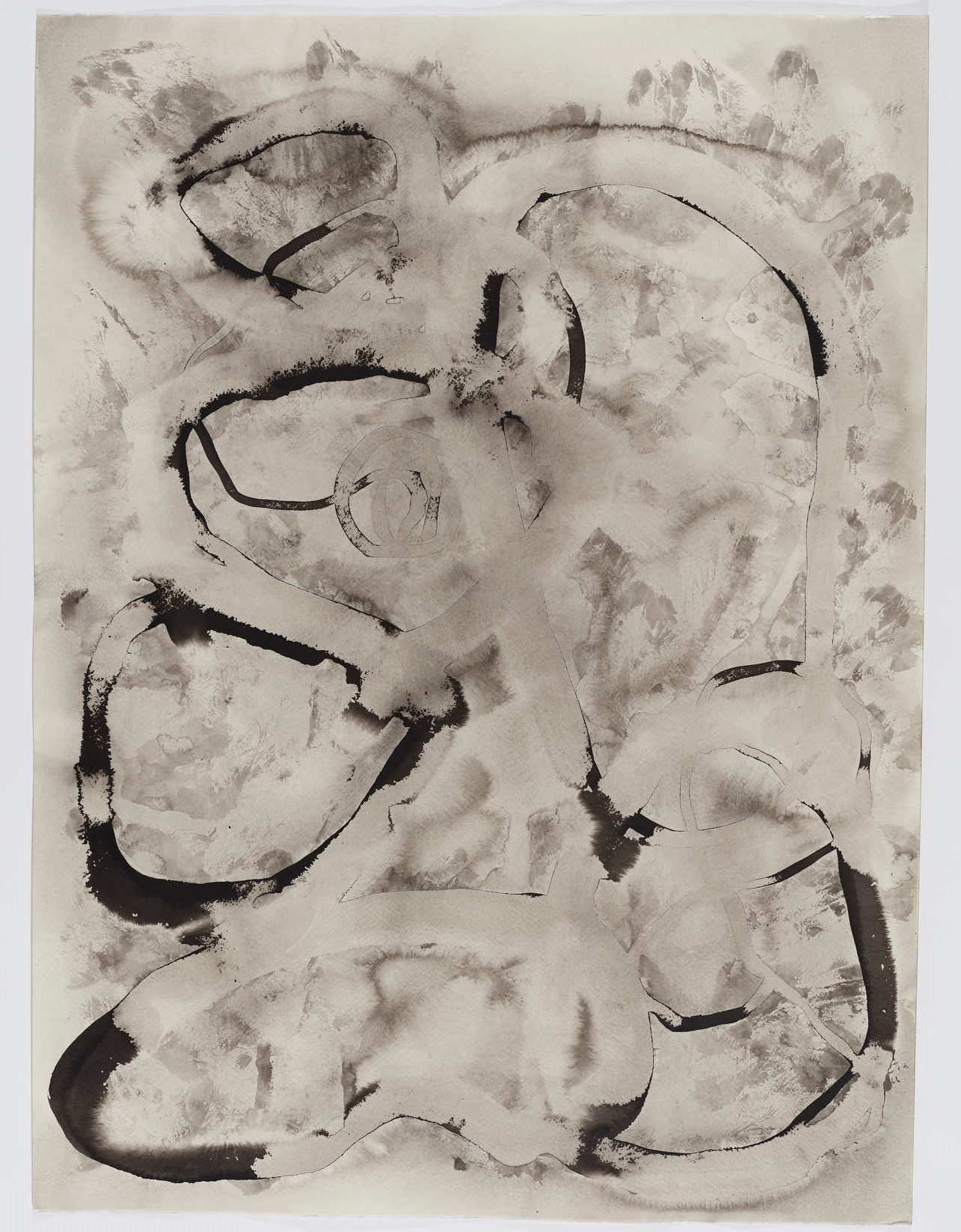 Vanessa Russ, Muddy Road 5, 2020, Indian ink on Fabriano paper, 76 x 56cm