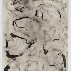 Vanessa Russ, Muddy Road 5, 2020, Indian ink on Fabriano paper, 76 x 56cm
