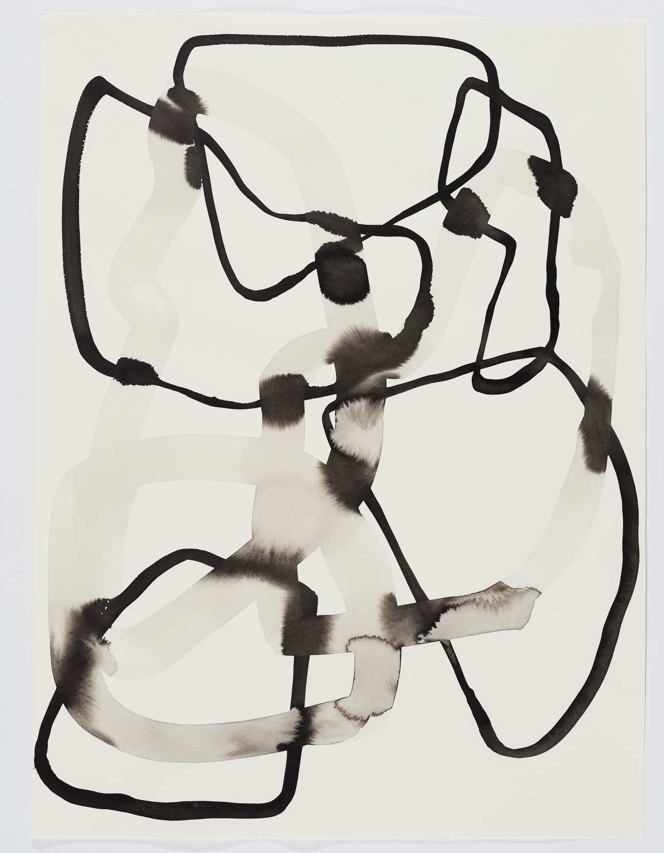 Vanessa Russ, Dimond Gorge Memory Water 1, 2020, Indian ink on Fabriano paper, 76 x 56cm