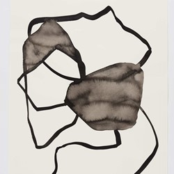 Vanessa Russ, Dimond Gorge Memory Water 2, 2020, Indian ink on Fabriano paper, 76 x 56cm