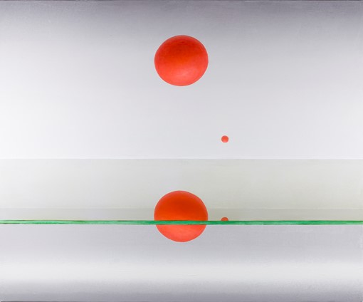 Ron Nyisztor, Conniving Information, 2017-2019, oil on canvas, 120 x 130cm