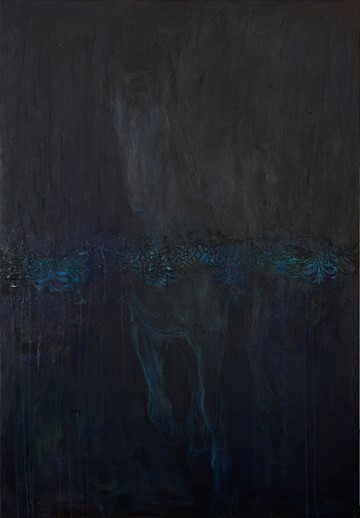 Angela Stewart, Aristocrat, 2021, oil and acrylic on board, 130 x 90cm