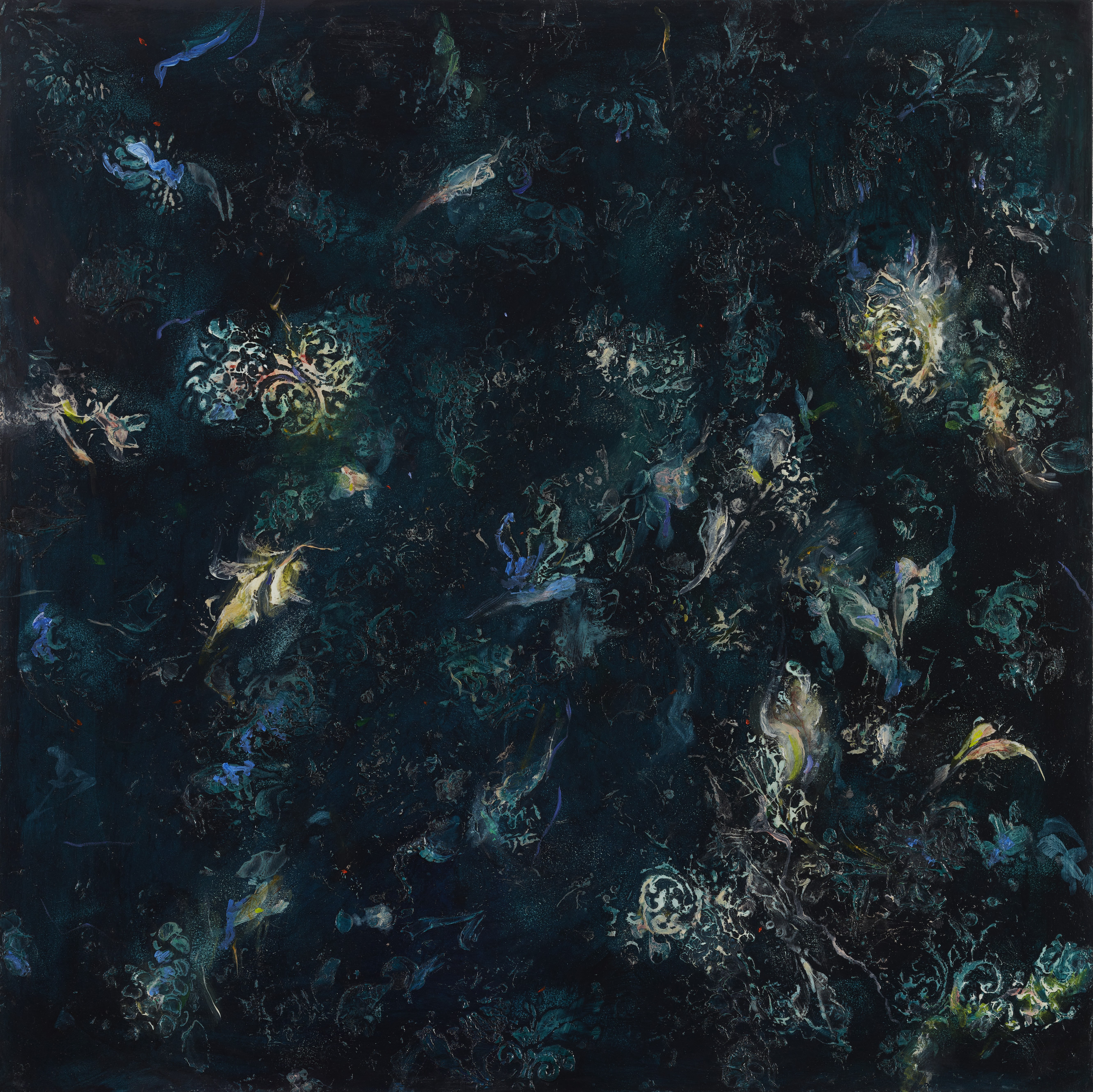 Angela Stewart, Sapience 10, 2021, oil and acrylic on board, 75 x 75cm
