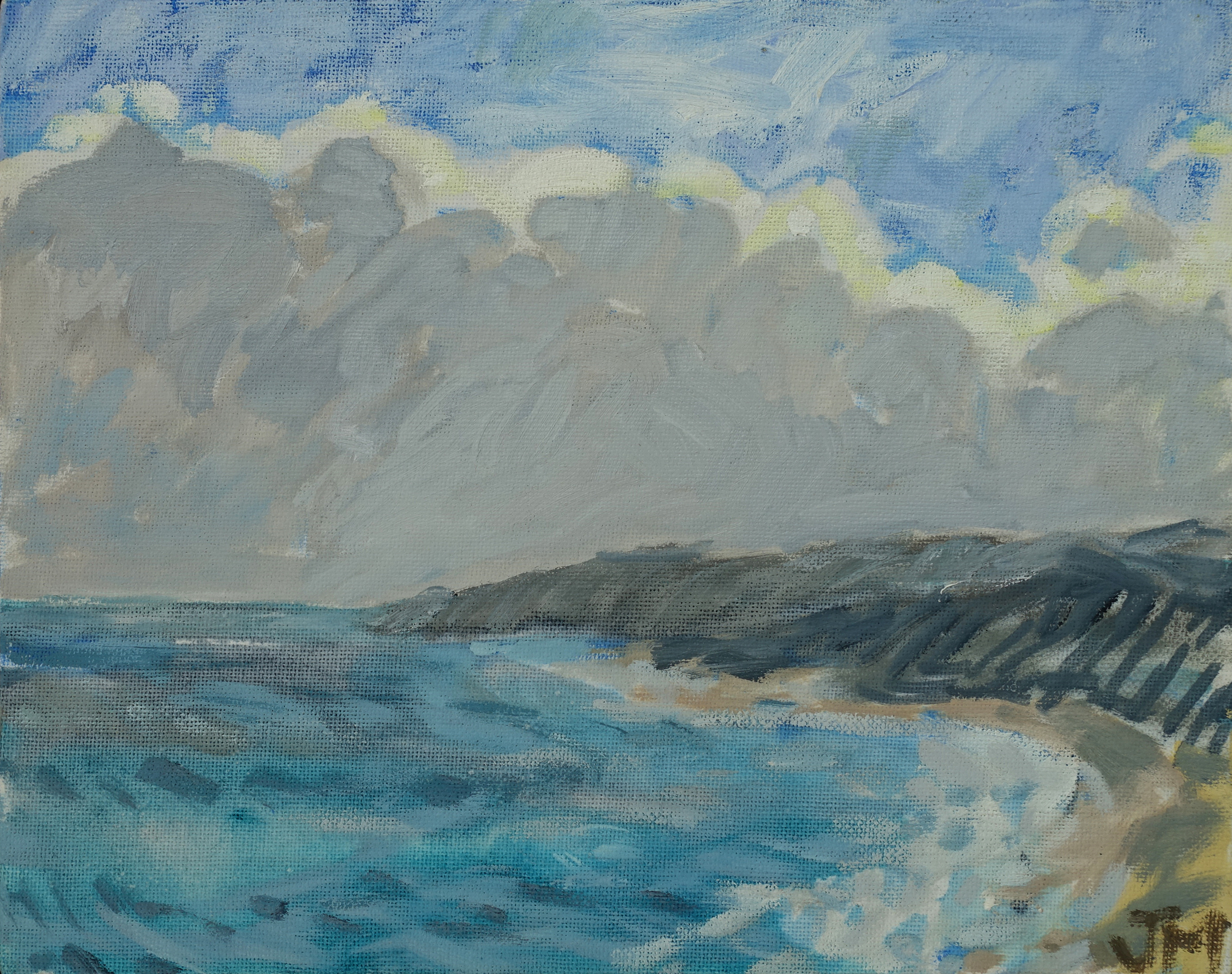 Jane Martin, Gnarabup I, 2020, oil on canvas, 20 x 25cm