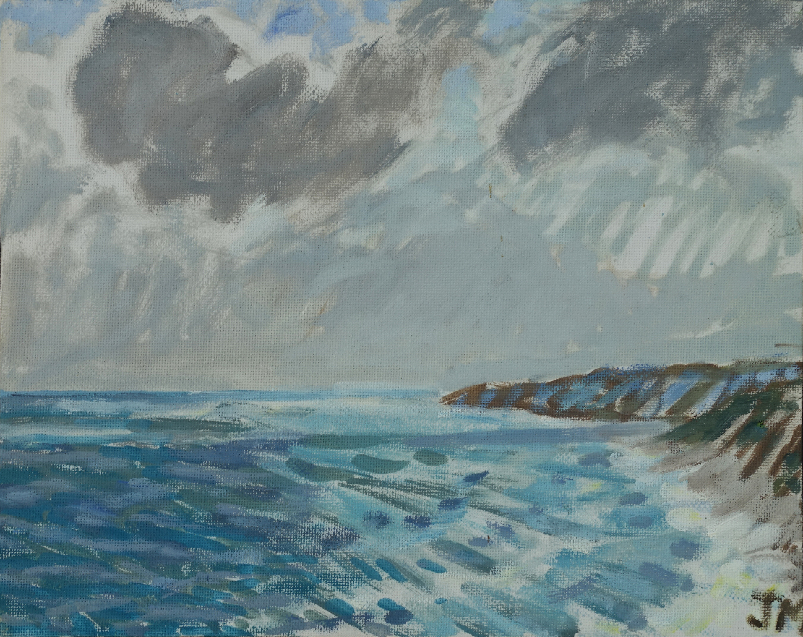 Jane Martin, Gnarabup II, 2020, oil on canvas, 20 x 25cm