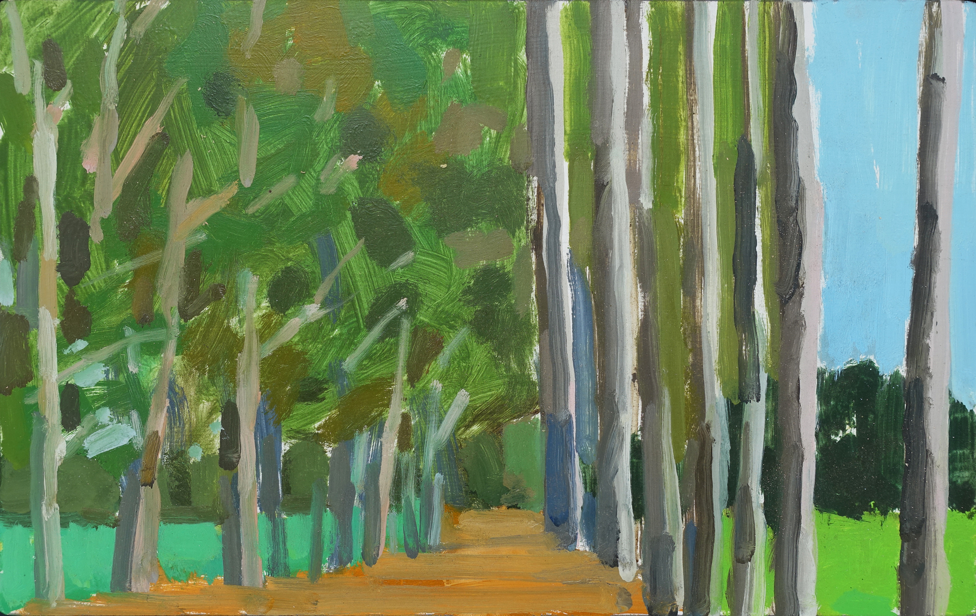 Jane Martin, Keysbrook I, 2019, oil on board, 20 x 32cm
