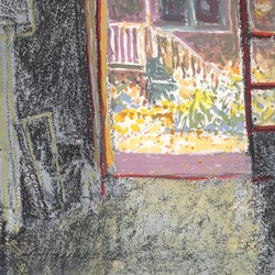 George Haynes, From the Studio, 2021, gouache and charcoal on paper, 23 x 31cm