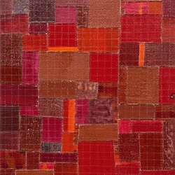 Eveline Kotai, From the Cutting Room Floor 7, 2021, acrylic on canvas and nylon thread on linen, 25.5 x 30.5cm