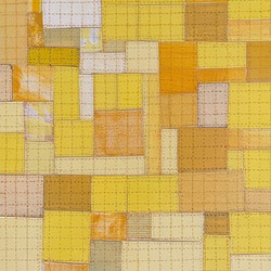 Eveline Kotai, From the Cutting Room Floor 11, 2021, acrylic on canvas and nylon thread on linen, 25.5 x 30.5cm