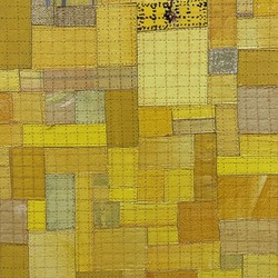 Eveline Kotai, From the Cutting Room Floor 12, 2021, acrylic on canvas and nylon thread on linen, 25.5 x 30.5cm