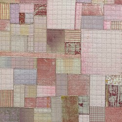 Eveline Kotai, From the Cutting Room Floor 2, 2021, acrylic on canvas and nylon thread on linen, 25.5 x 30.5cm