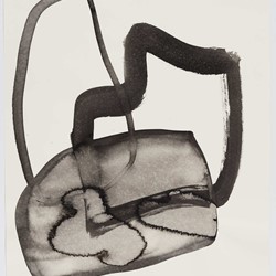 Vanessa Russ, Dimond Gorge Rock Forms 2, 2020, Indian ink on Fabriano paper, 76 x 56cm
