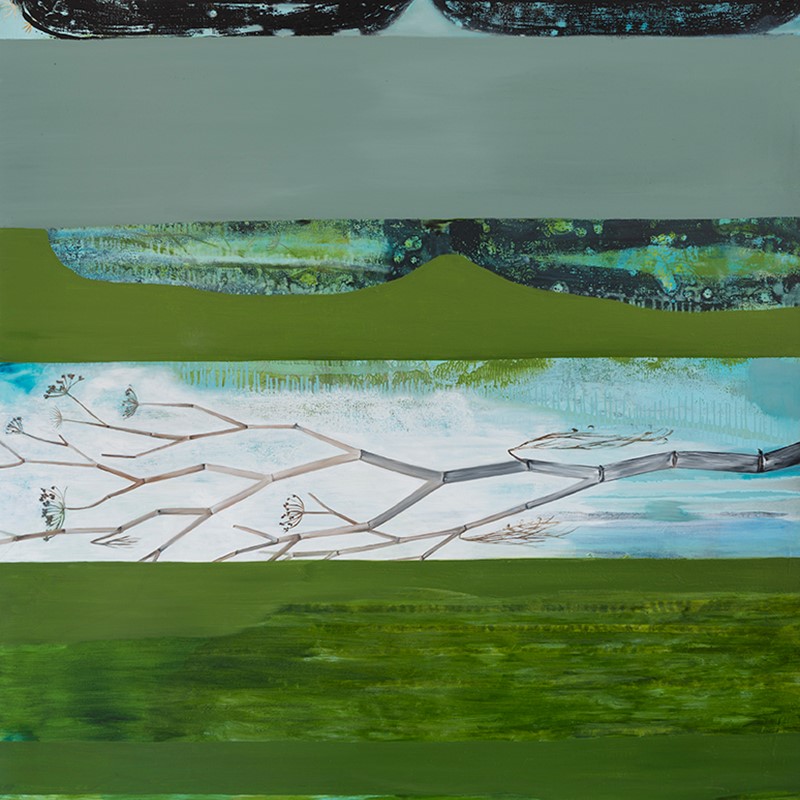 Fennel 1 (Courbet Green), 2021, oil on canvas, 140 x 150cm