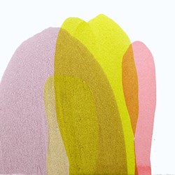Penny Coss, Rain Burn, 2021, acrylic on paper, 27 x 36cm
