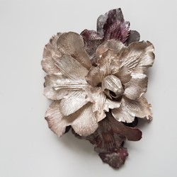 Sarah Elson, Cluster Brooch 2, 2020, recycled silver and copper, 8 x 6 x 3cm