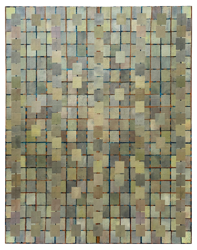 Alex Spremberg, Paint and Pattern 2, 2002, enamel on canvas board, 56 x 71cm