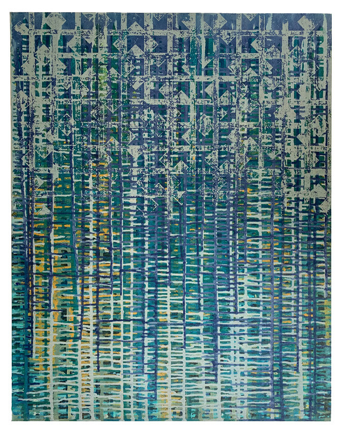 Alex Spremberg, Paint and Pattern 7, 2002, enamel on canvas board, 56 x 71cm