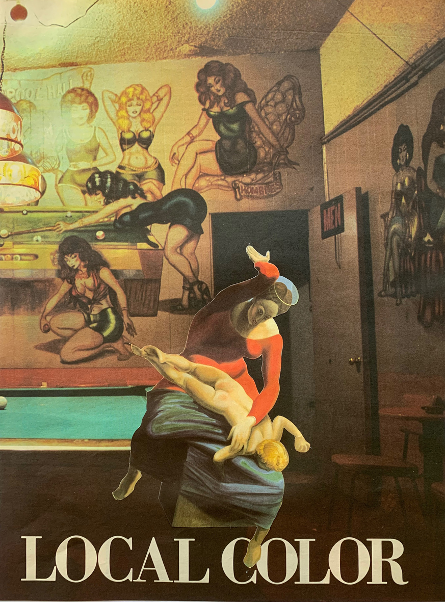 Alex Spremberg, Local Colour, 2020, paper collage on board, 34 x 26cm