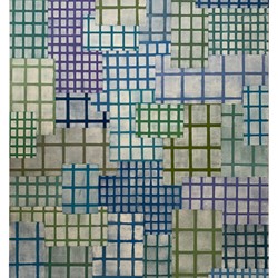 Alex Spremberg, Structure and Void 4, 2002, enamel on canvas board, 55.9 x 71.1cm