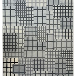 Alex Spremberg, Structure and Void 2, 2002, enamel on canvas board, 55.9 x 71.1cm