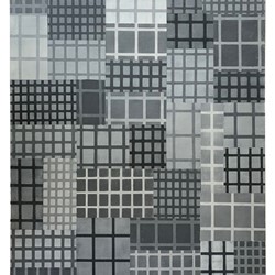 Alex Spremberg, Structure and Void 1, 2002, enamel on canvas board, 55.9 x 71.1cm